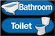 Bathroom and Toilet Signage Kit Blue